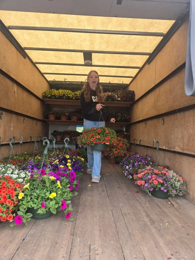 Farmer Adysyn did a great job loading  the truck !!